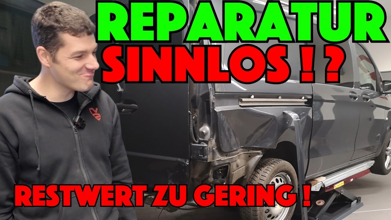 Unfallreparatur des Versicherungsschaden sinnlos! Jean-Pierre will es durchziehen, Aufwand ist egal
