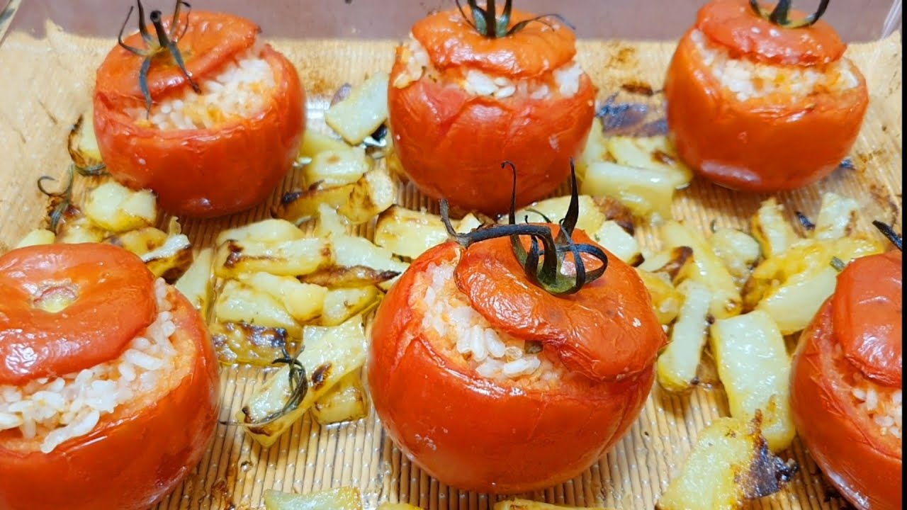 POMODORI RIPIENI ALLA ROMANA BUONISSIMI RICETTA  FACILE VELOCE | italian stuffed tomatoes