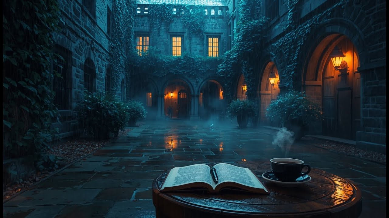 Study Like the Only Student Awake in a Hidden University Courtyard