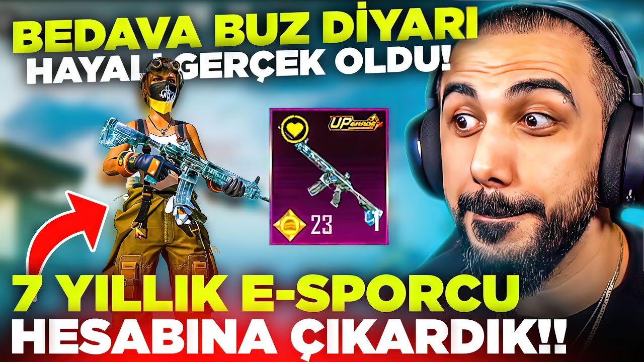 7 YILDIR BUZ DİYARI ÇIKARAMAYAN E-SPORCUNUN HESABINA BEDAVAYA ÇIKARDIK!! | PUBG MOBILE