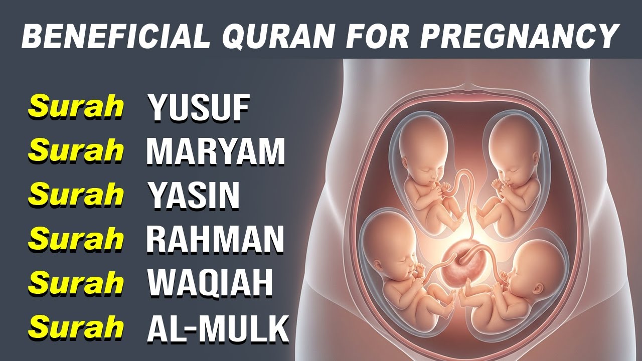 PREGNANCY QURAN FULL OF NOOR | SURAH MARYAM | YUSUF | YASIN | MULK | FAITH AND DEVOTION FOR MOTHERS
