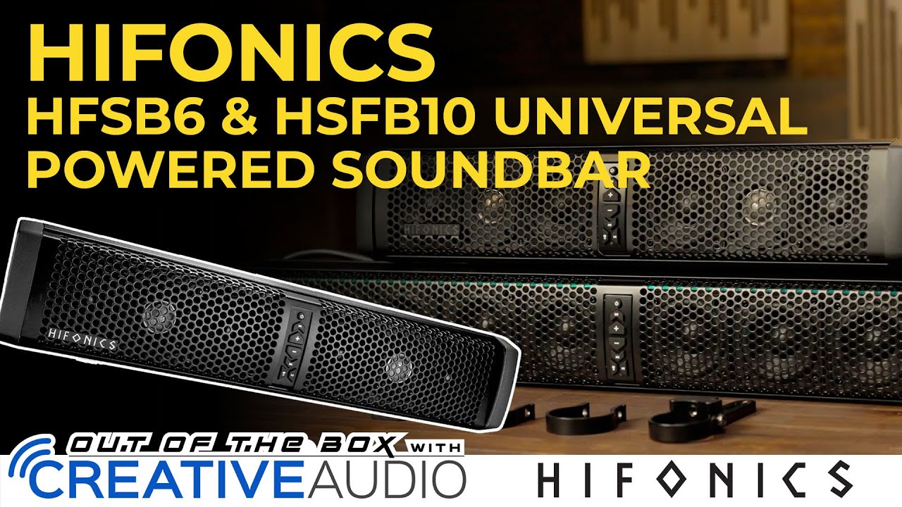 Hifonics HFSB6 Powered Sound Bars Overview and Unboxing - Out of the Box