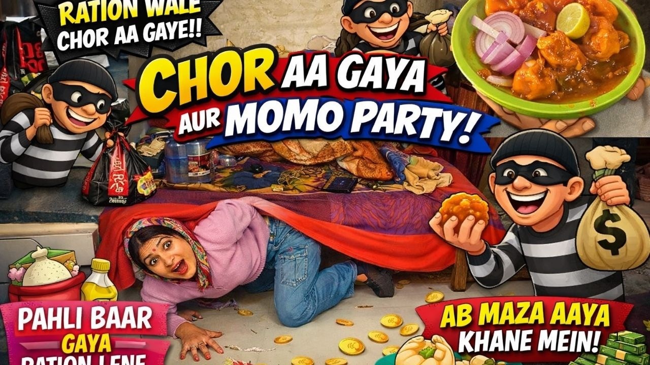Chor + Momo = Comedy Ab Maza Aaya Khane Mein | Funny Vlog|Daily Vlogs 365 Days Challenge  Day 25/365