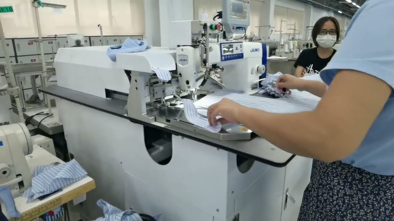 Auto Shirt Sleeve Placket #machine One-Click Switch Between Left/Right  Knit Fabric Nemesis 2K/day