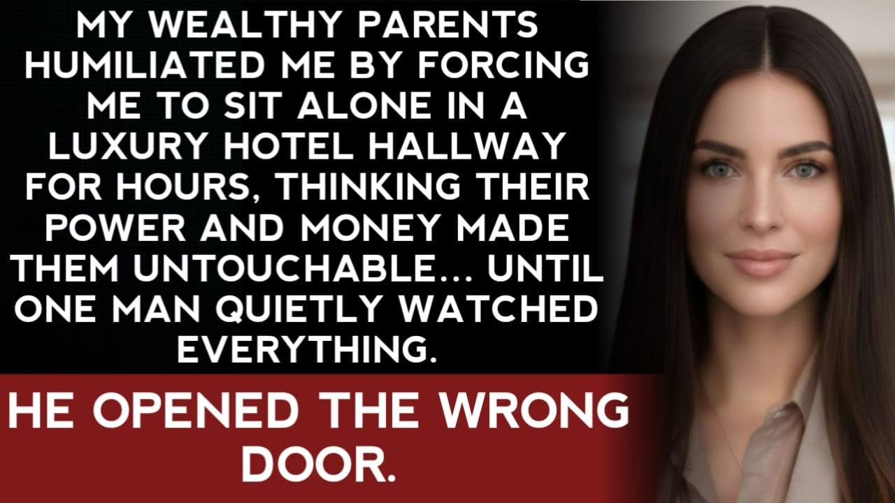 My parents sat me in the hallway. The manager saw everything۔