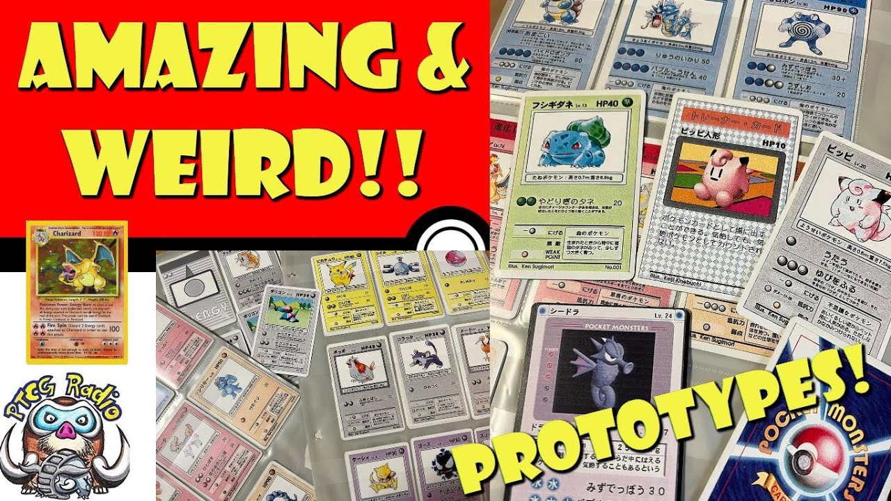 Weird & Amazing Pok&eacute;mon Card Prototypes Revealed! 1st Ever Pok&eacute;mon Cards! (Pok&eacute;mon TCG News)