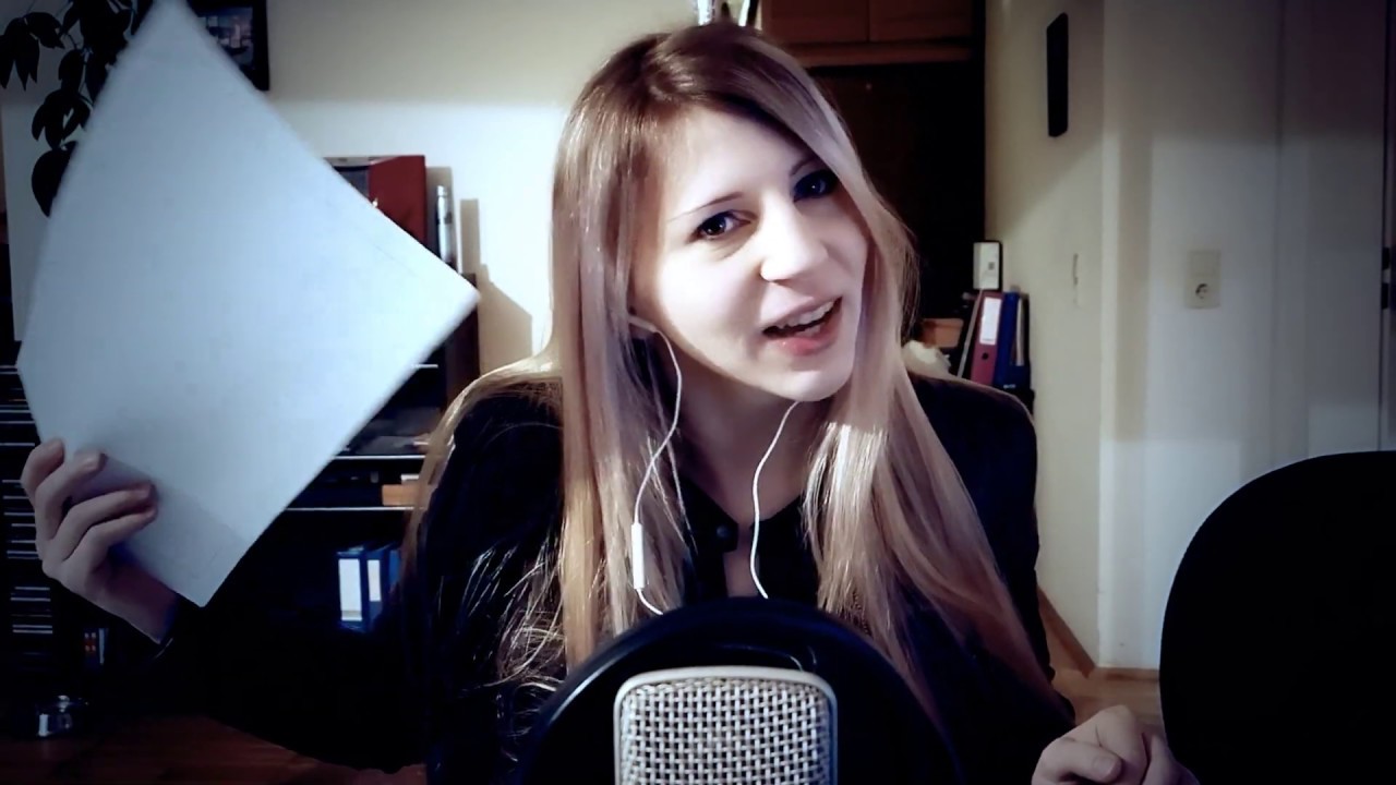 ASMR Whisper | Sorting, ripping and playing with paper