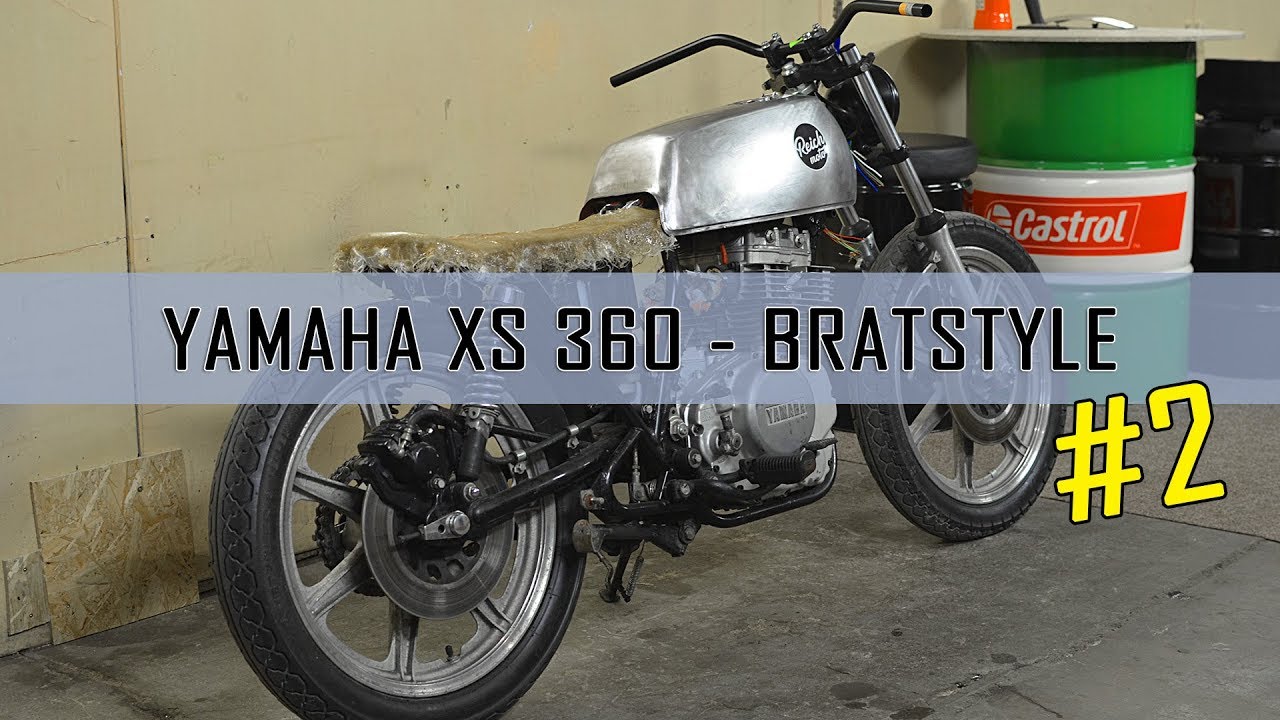 #2 Bratstyle Yamaha XS 360 / XS 400 how to build custombike part 2. - DIY time lapse