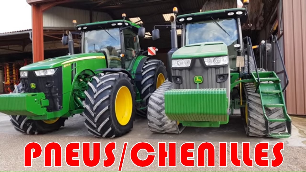 Visite de la🚜 [DAMS DEERE FARM]🚜 et comparatif Pneus/Chenilles