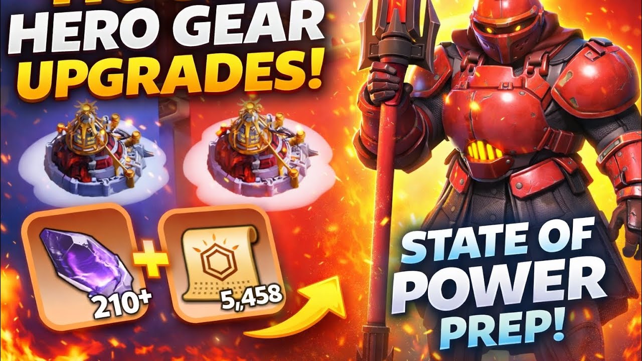 HUGE Hero Gear Upgrades! 💥 210+ Mithrils | State of Power Prep | Whiteout Survival