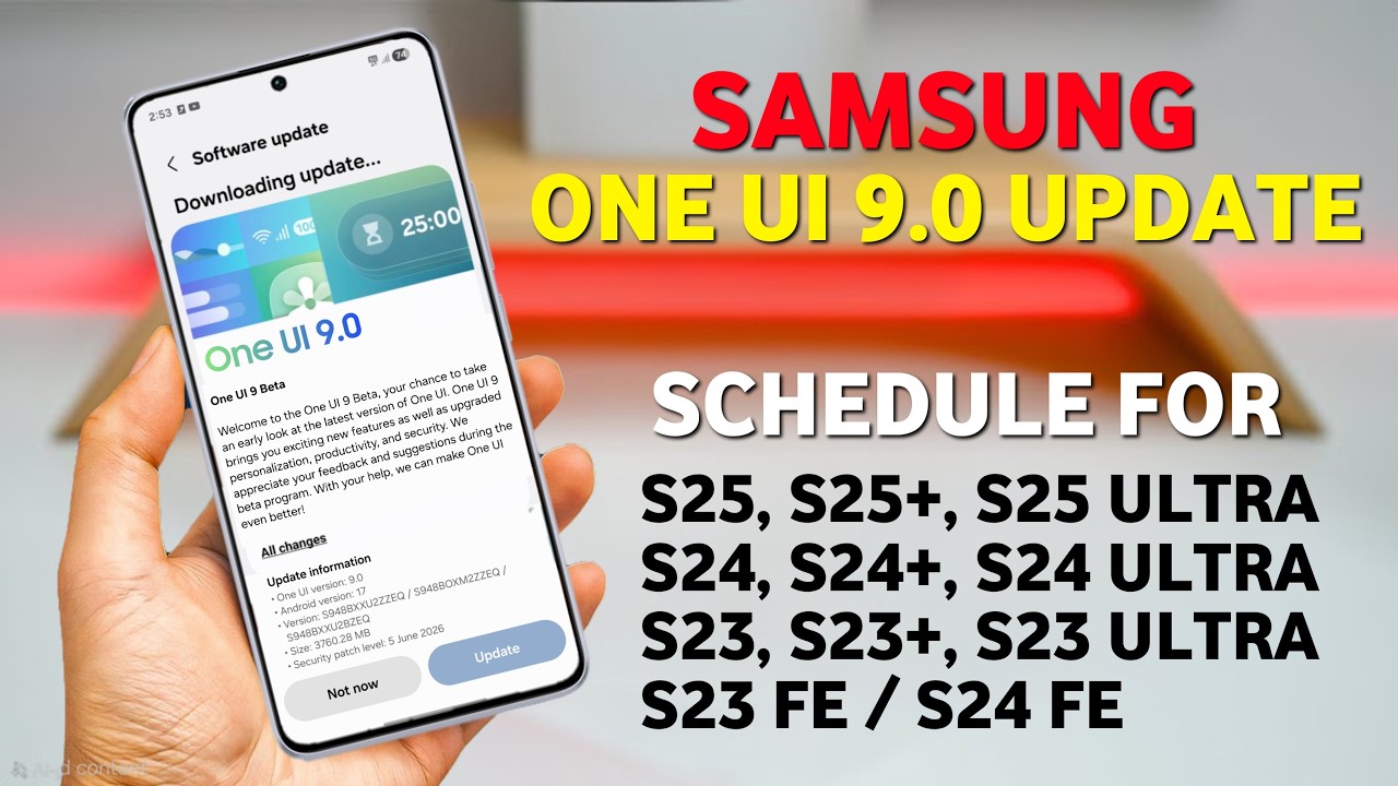 Samsung One UI 9.0 Beta Update Schedule | Android 17 for S26, S25, S24, S23 Ultra, and S23/S24 FE