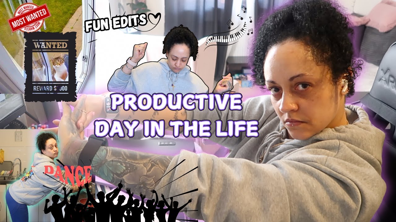 Productive Day in the Life w/ Fibromyalgia | Fun Edits, Playing Piano, Dance Party and More!