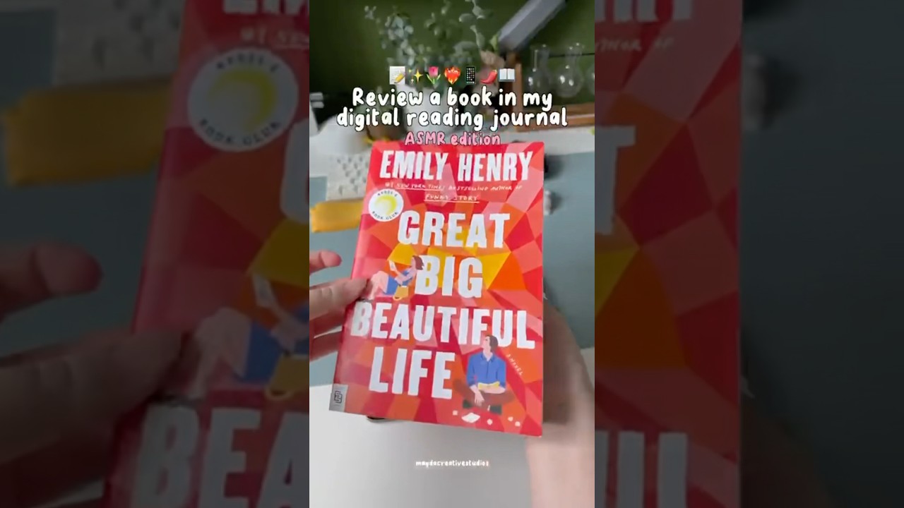 Review a book in my digital reading journal📝🌷❤️&zwj;🔥#readingjournal #booktubetbr #bookreview#books