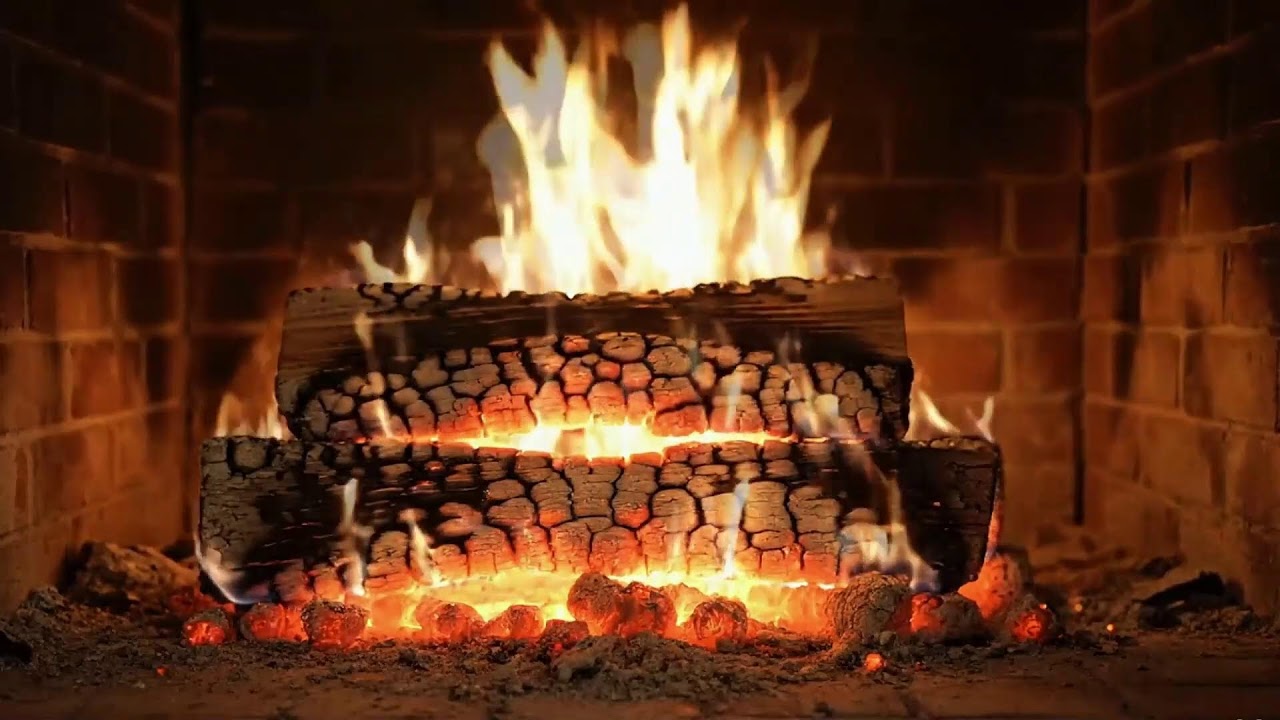 Relaxing Fireplace Atmosphere with Gentle Crackling Fire Sounds for Focus