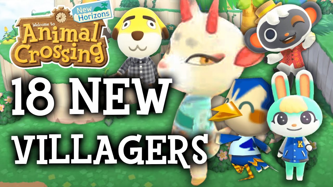 18 New Villagers Coming to Animal Crossing New Horizons