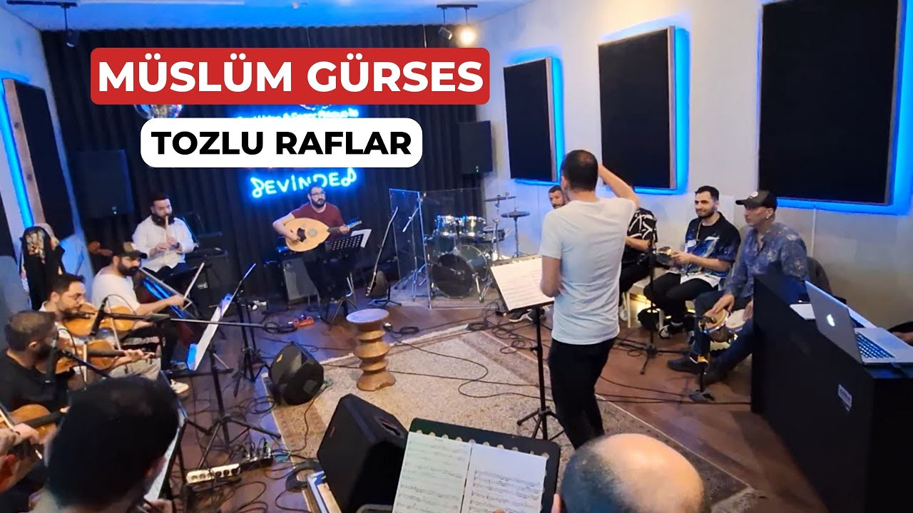 M&uuml;sl&uuml;m G&uuml;rses 'tozlu raflar' Projesi - Orkestra Prova G&ouml;r&uuml;nt&uuml;leri