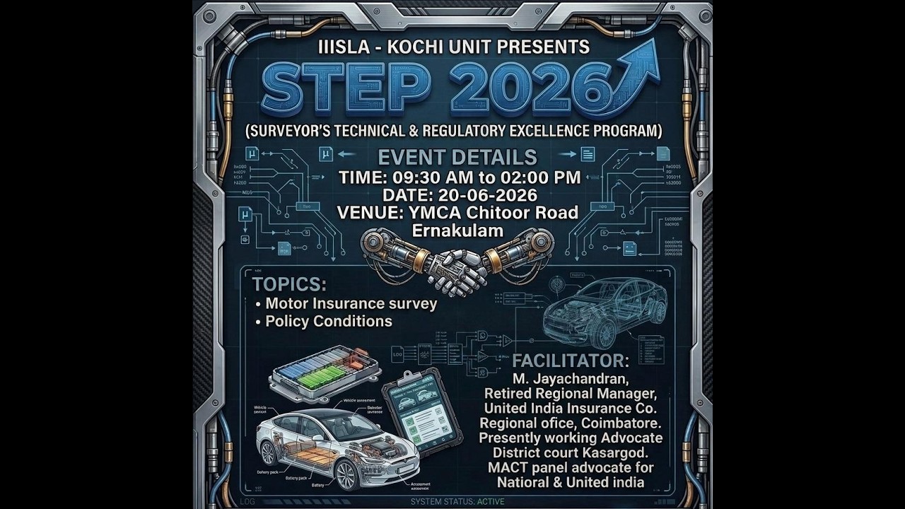 IIISLA Kochi Training Programme #001 | Policy Conditions | 20 Jun 2026