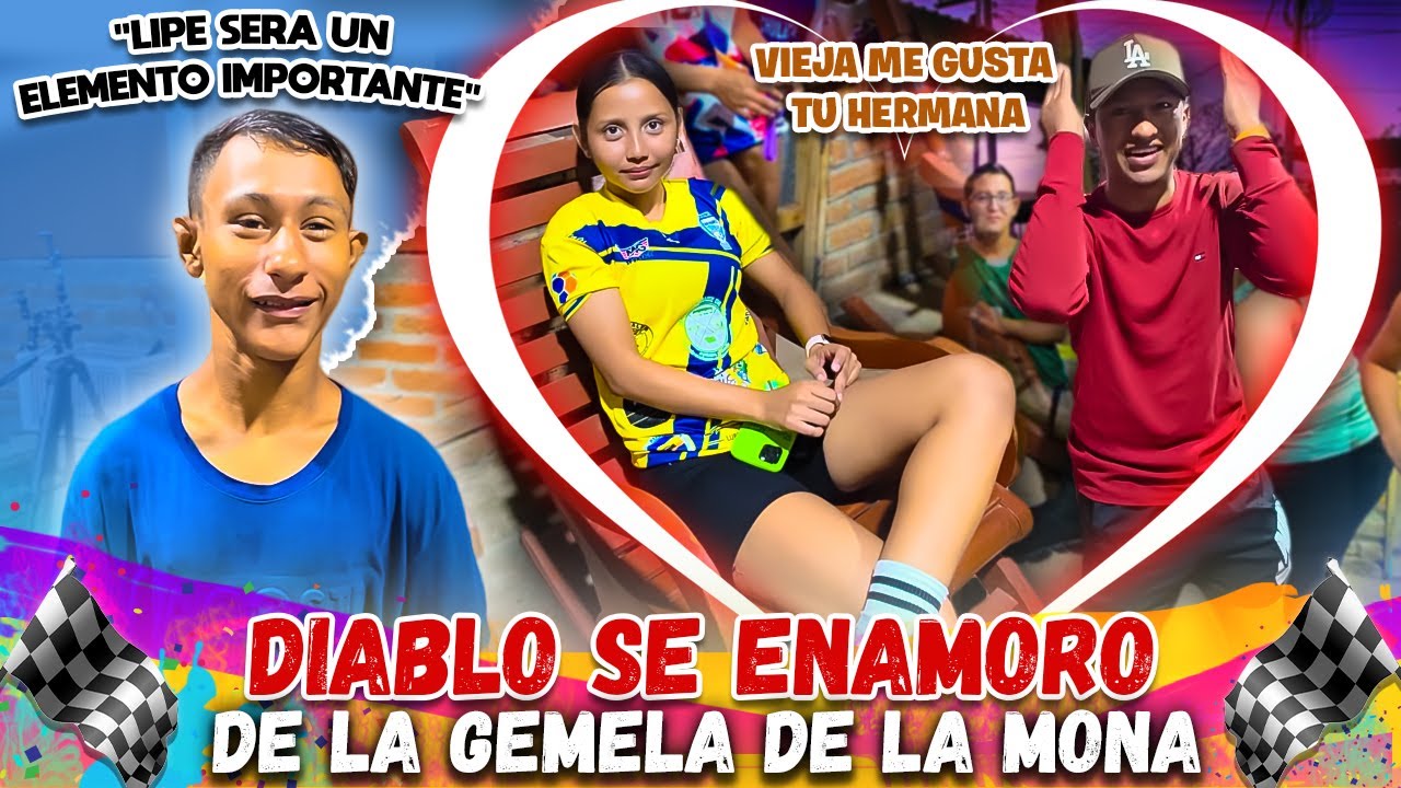 Diablo no pudo disimular que le gusto la HERMANA GEMELA DE LA MONA ❤️mira su reacción.