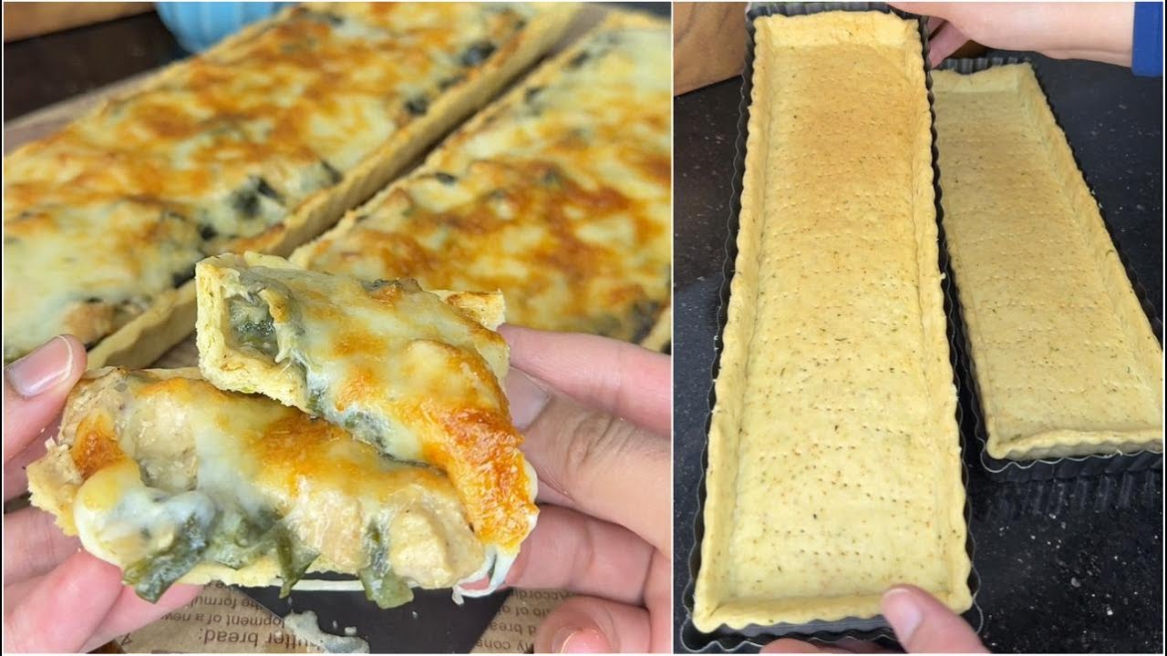 بدون بيض ولا كريمة الطبخ حضري الذ كيش بحشوة ساهلة و عجين مرملة 😋