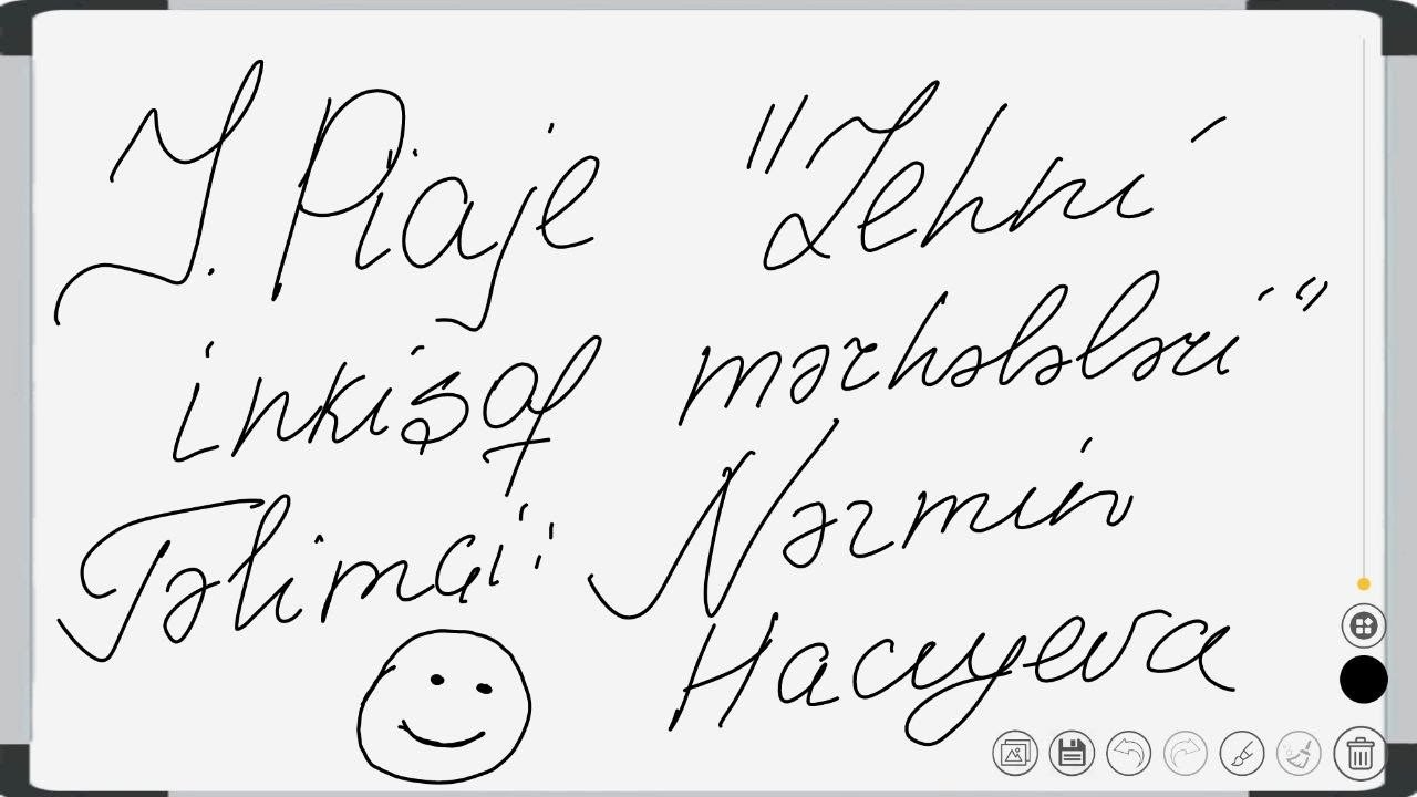 Piaje nəzəriyyəsi (online dərsimdən)