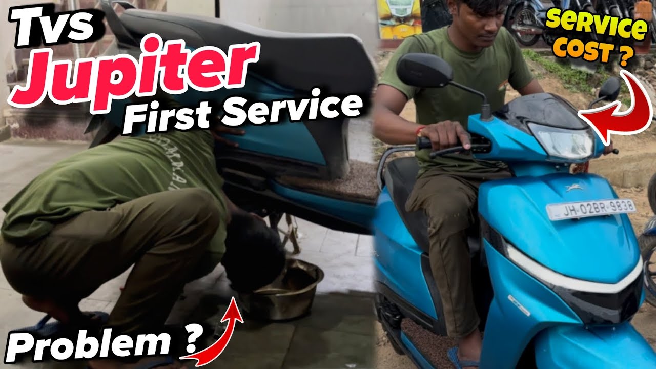 Tvs Jupiter 110 First Service || Tvs Jupiter 110 New Model 2024 || Service cost ❓ Problem ❓