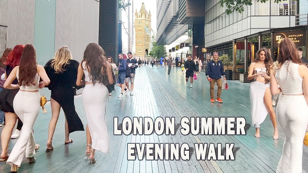 London Summer Evening Walk | Tower Bridge at Sunset |London Walk [4K HDR]