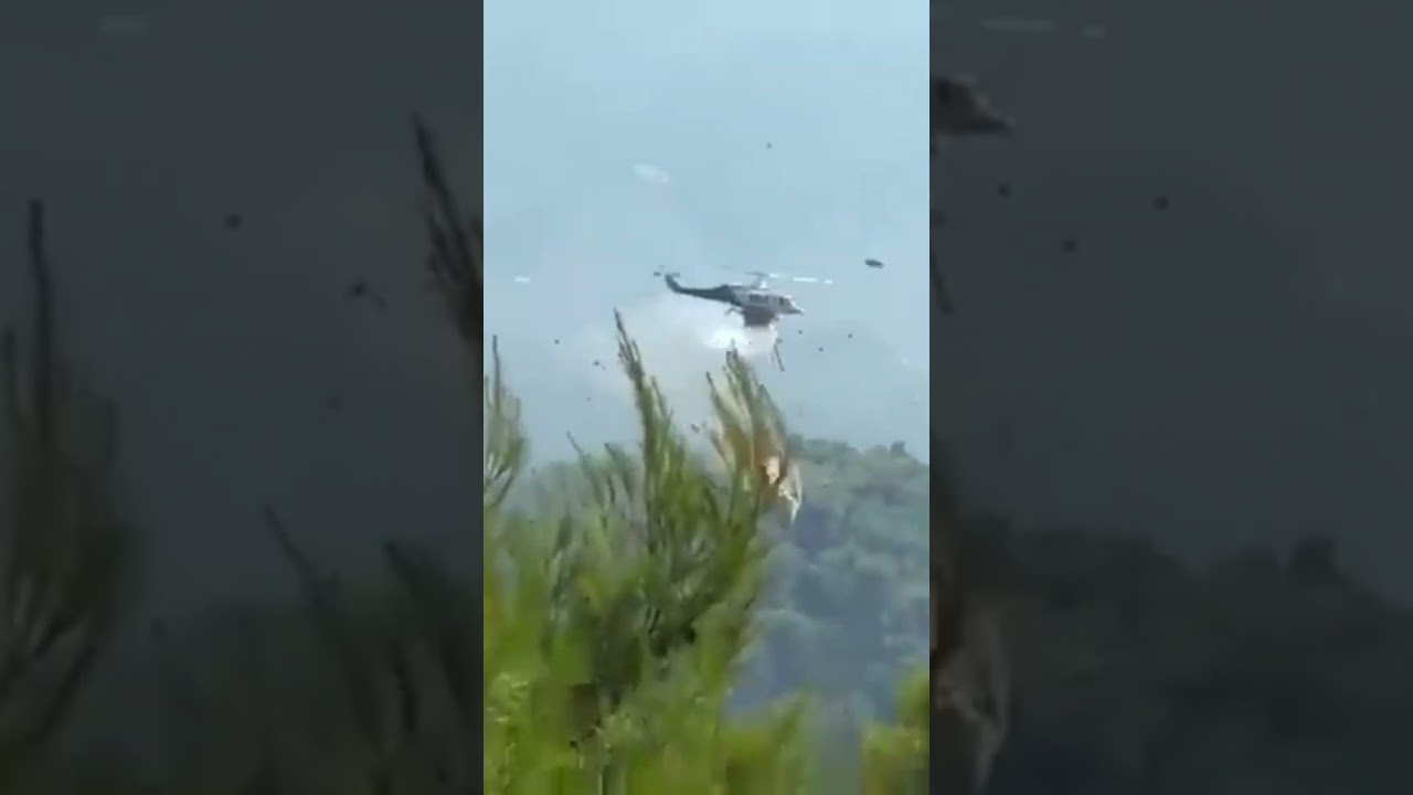 Wildfire Horror! Two Firefighting Helicopters Collide Mid-Air