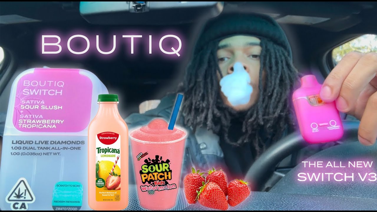 BOUTIQ SWITCH V3 1G (REVIEW) - SOUR SLUSH X STRAWBERRY TROPICANA