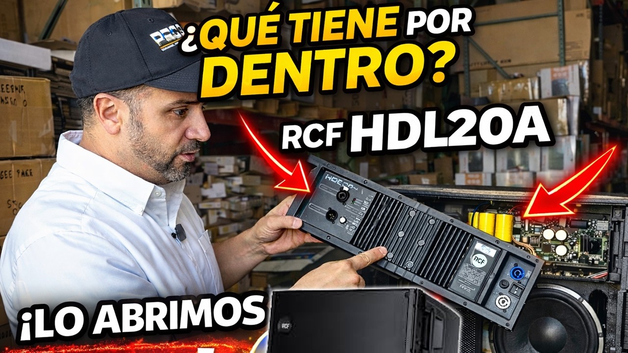 ¿Qué Tiene el RCF HDL20A por Dentro? 😱 ¡Lo Abrimos!