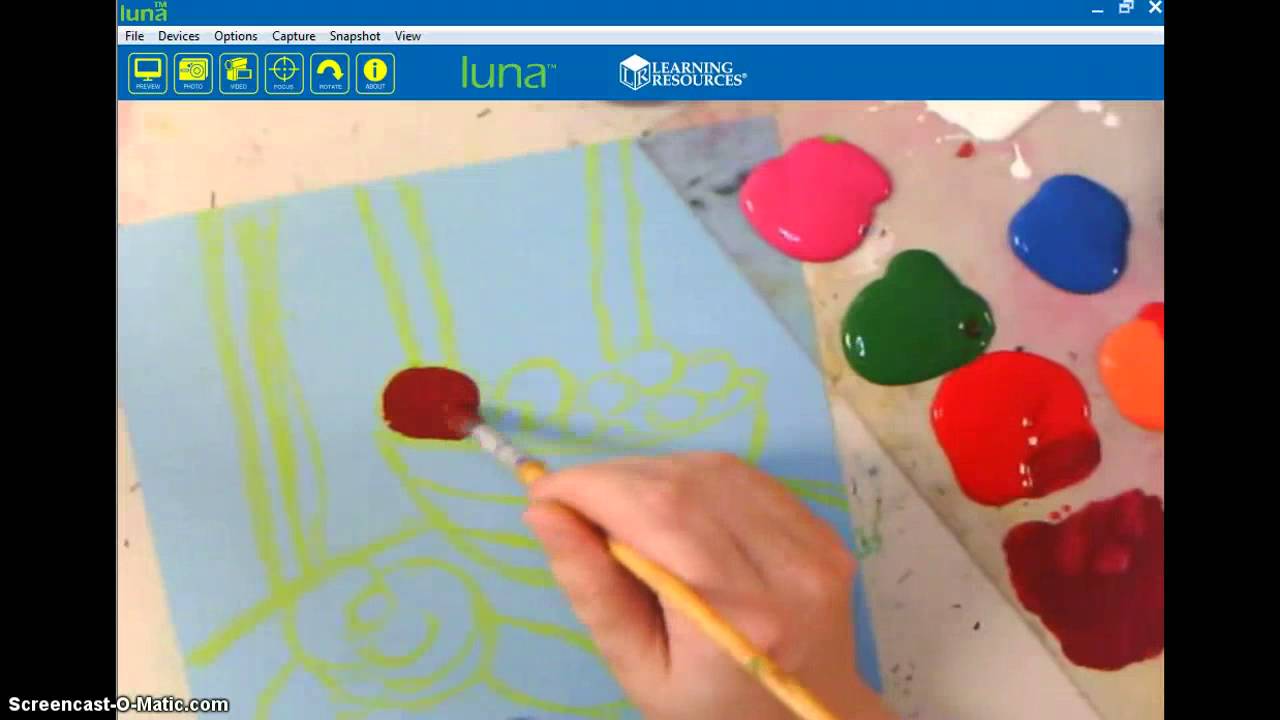 Tempera Resist Inspired by Matisse Part I (painting)