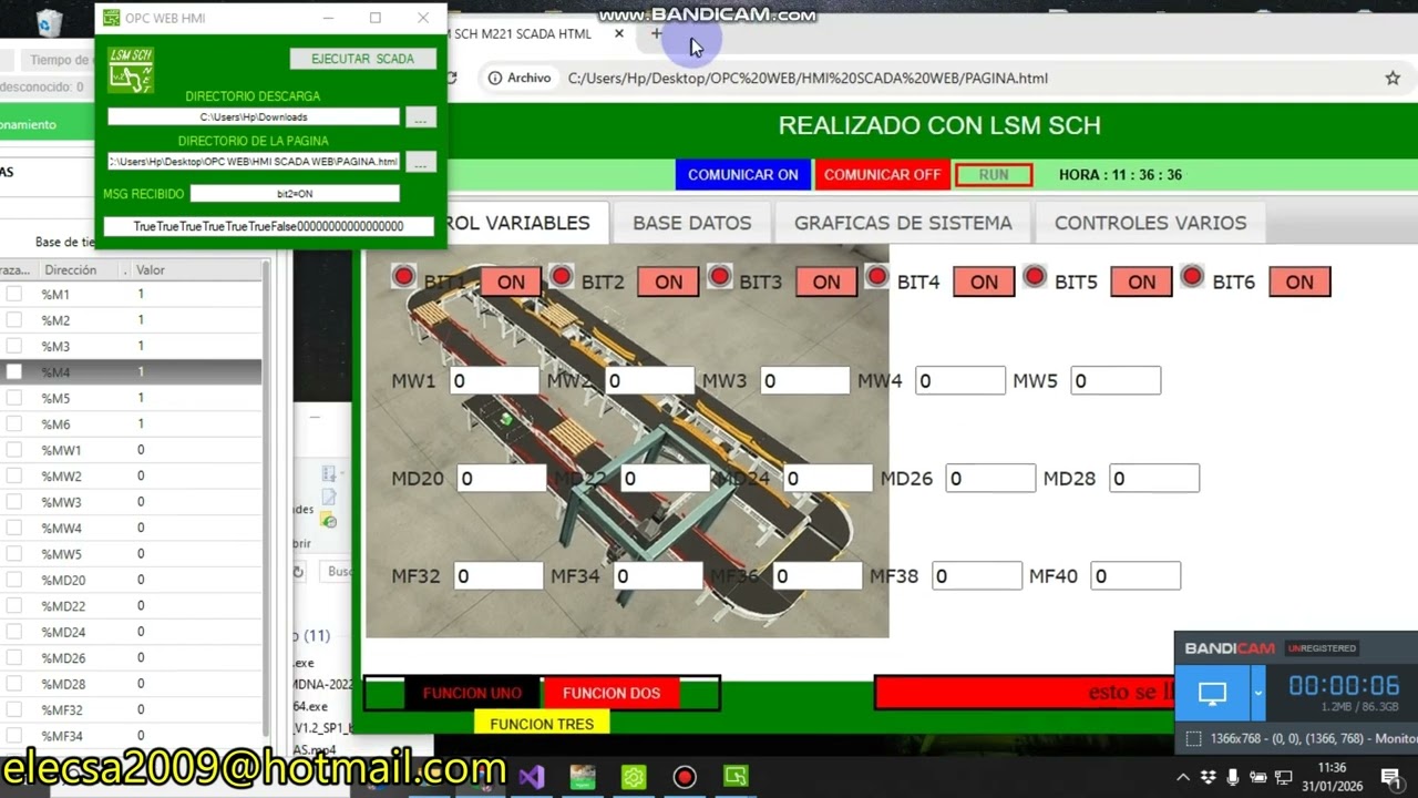 OPC PARA CREAR HMI CON HTML USANDO JAVA SCRIPT (Schneider) P3