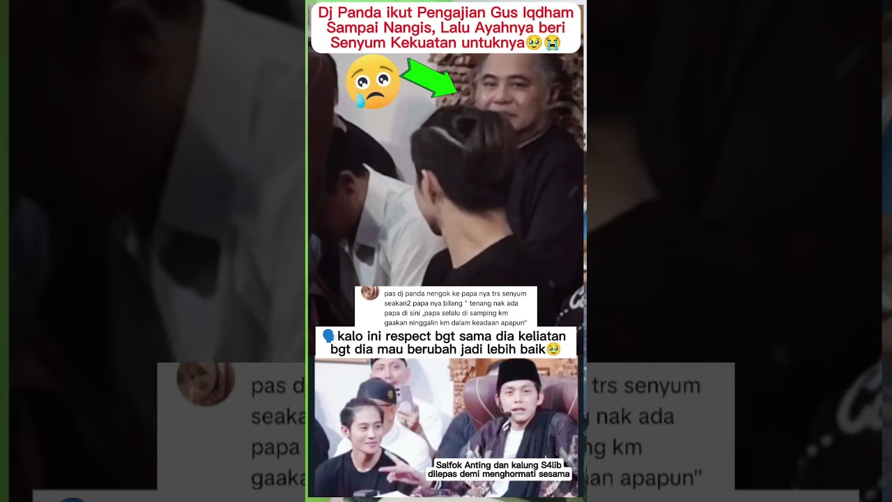 Sedih bgt Dj Panda ikut Pengajian Gus Iqdham #djpanda #erica #gusiqdham #sabilutaubah #viral