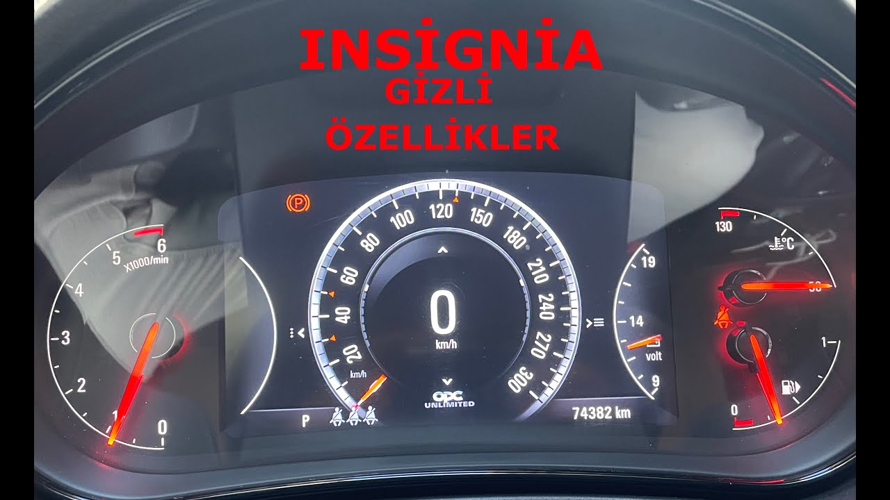INSİGNİA GİZLİ ÖZELLİKLER  /  TEMA DEĞİŞİMİ / OPC EKRAN