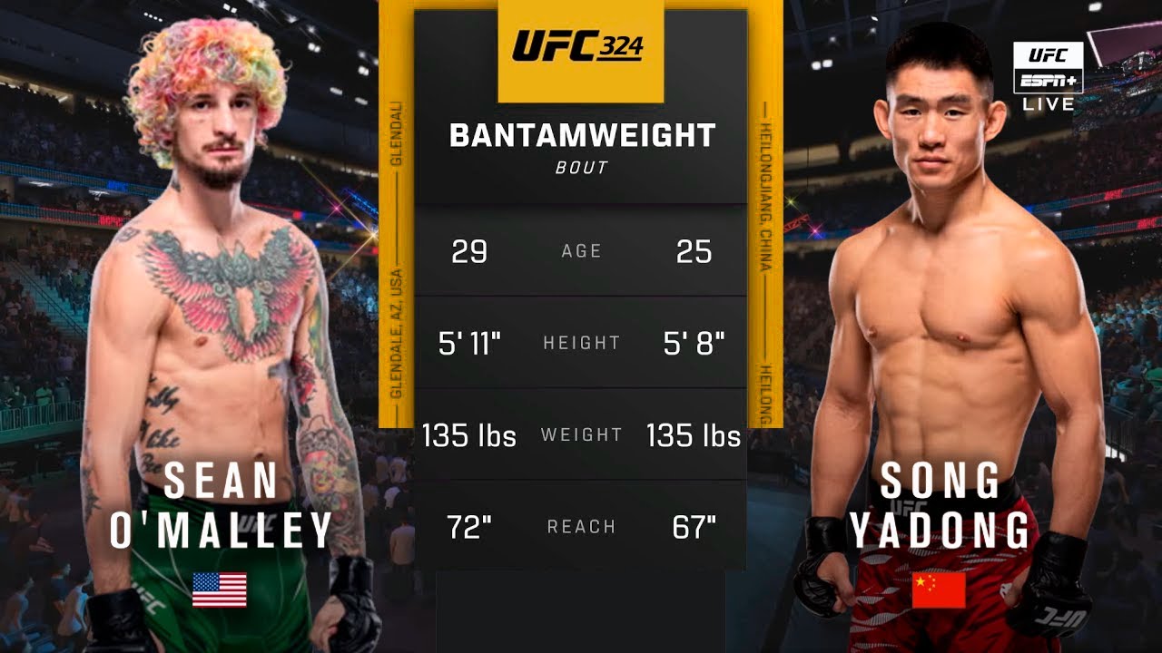 🔴 UFC 324: Шон О'Мэлли против Сон Ядонга | Полный бой и лучшие моменты | Бой в легчайшем весе