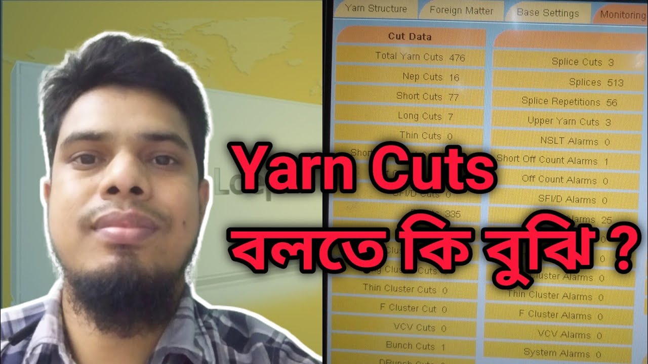 কথা বলব Auto cone Cuts নি‌য়ে । yarn cuts about ?  yarn cuts for loeafe monitor uster quanterm 3