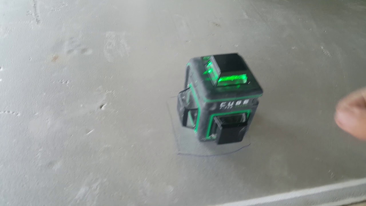 Лазерный уровень ADA CUBE GREEN 3 360, мини обзор, погрешности