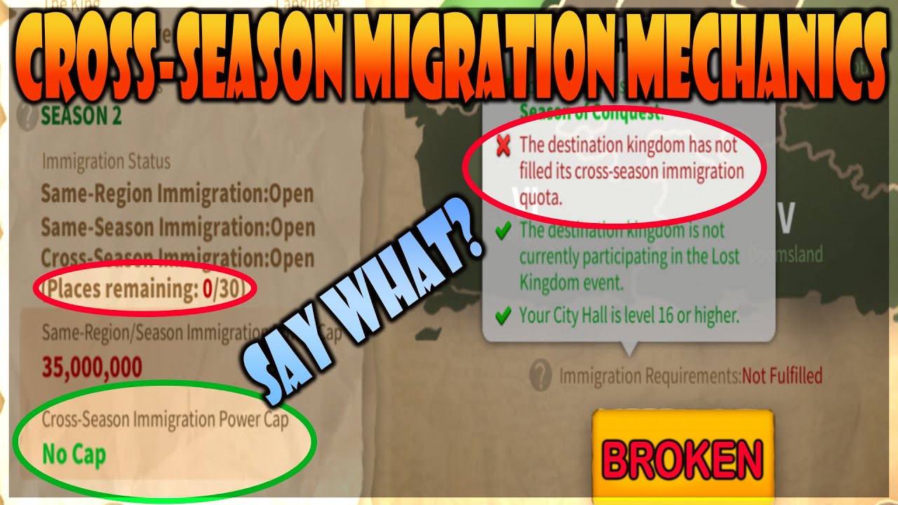 Cross-Season Migration Mechanics in Rise of Kingdoms Are Broken - Here's Why