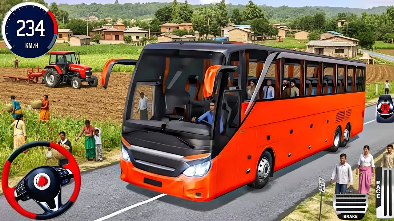 New Heavy Driver Bus Simulator 2026 - Indian City Bus Driving 3D - Bus Game Andriod Gameplay