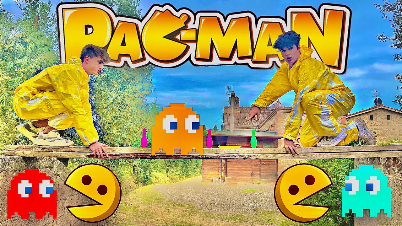 PAC-MAN NELLA VITA REALE*ci sono i fantasmi*!!!| leo&tommy