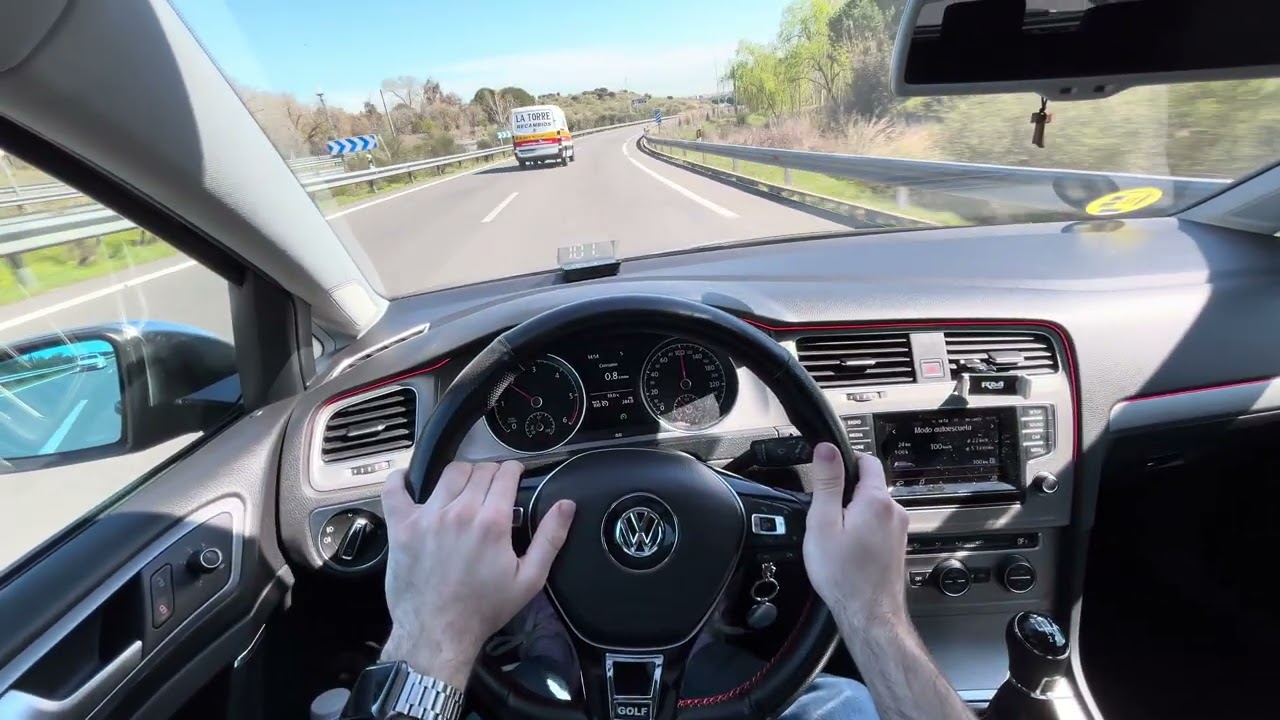 4K POV Relaxed driving to UNIVERSITY | Golf 7 1.6TDI