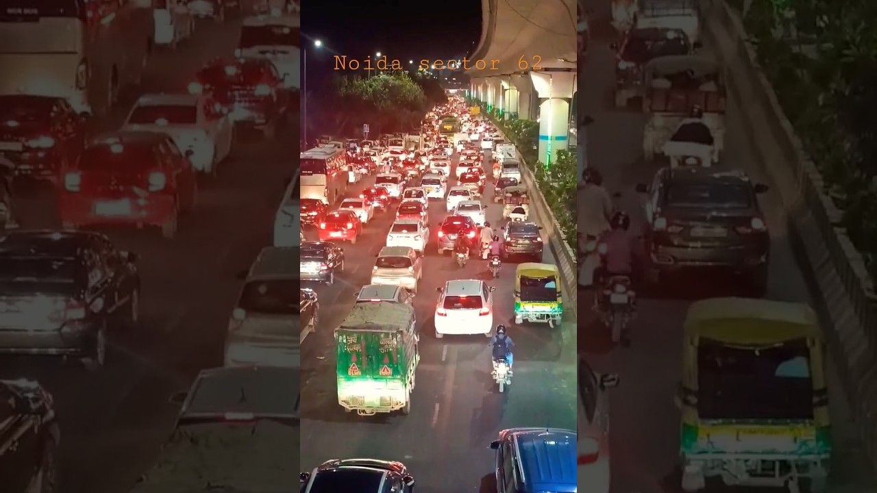 Traffic 🚦 ⛔ Noida sector 62 🥲 #traffic #noida