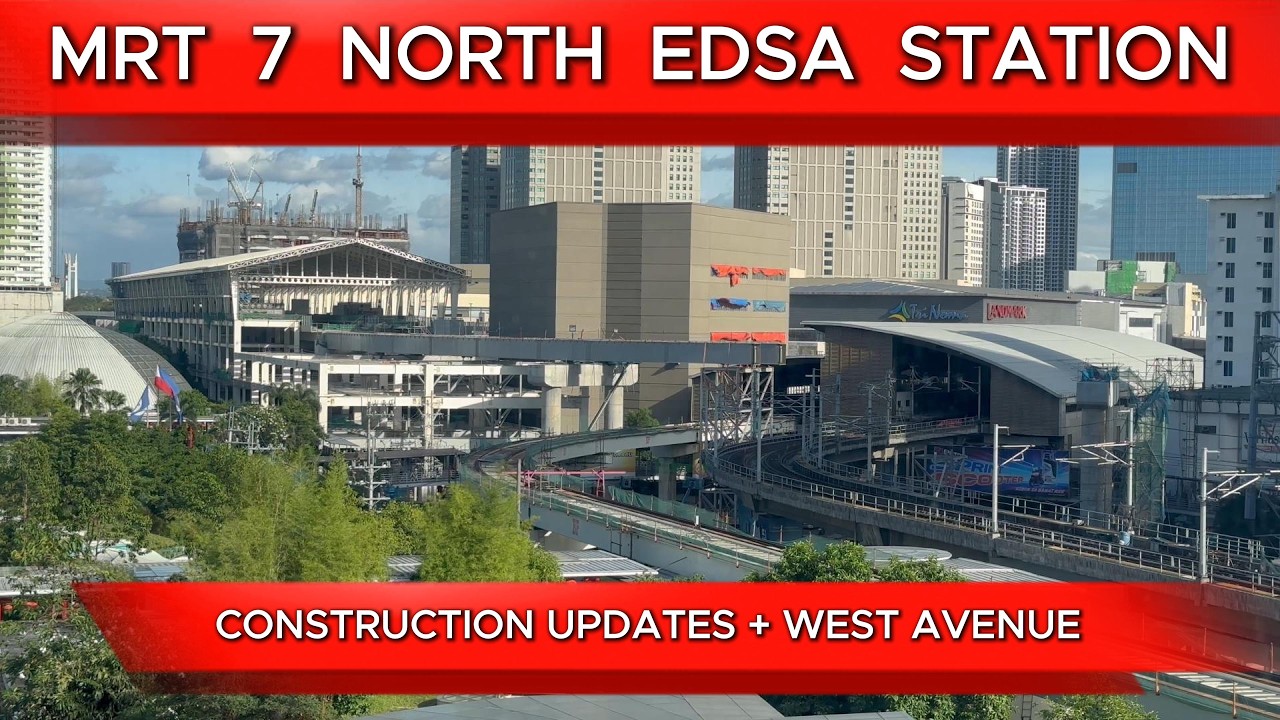 MRT 7 North EDSA & West Ave. Construction Update (February 2026) | 4k - 60 fps 🇵🇭 #mrt7 #mrt7update