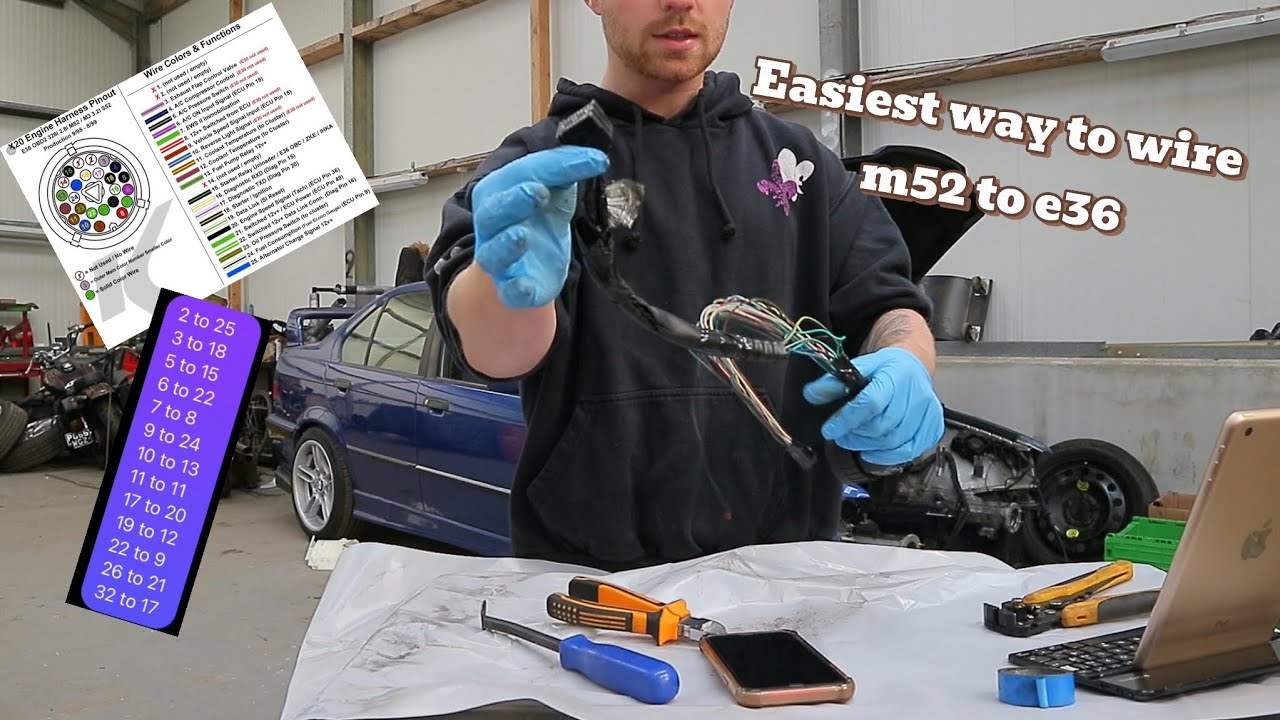 BMW E36 M52/M54 Swap Wiring Guide DIY