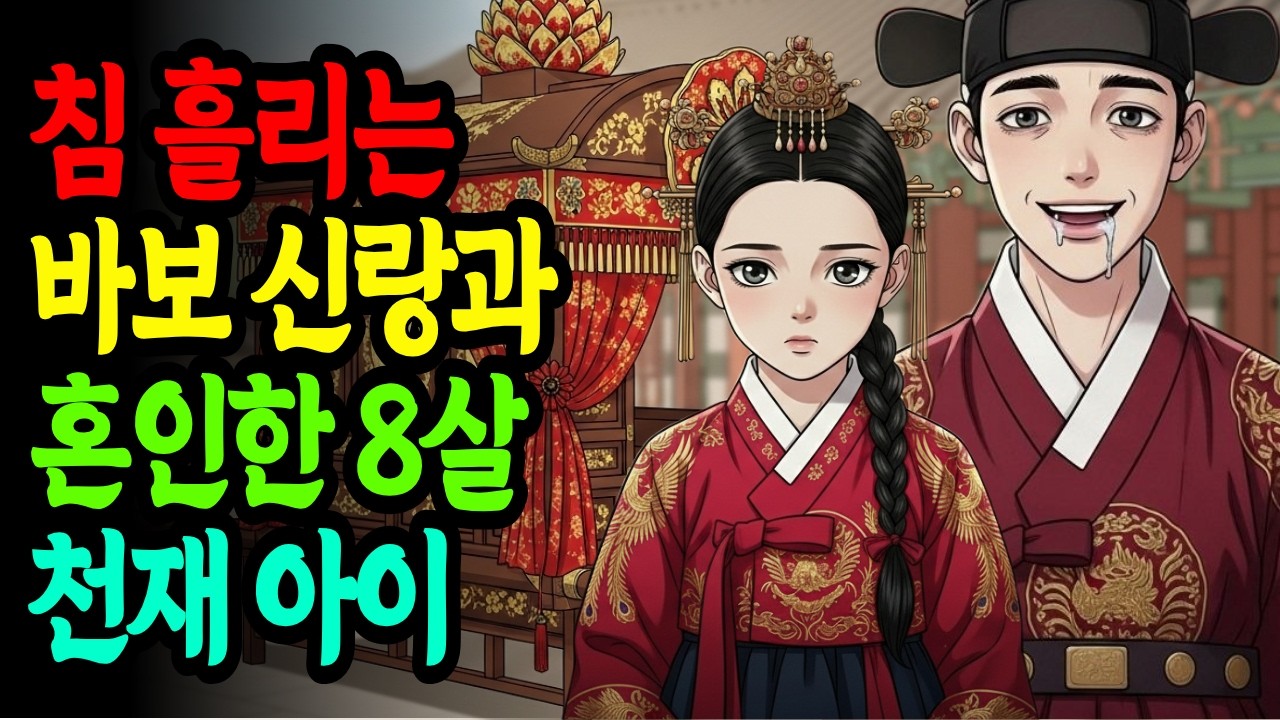 [정오야담] 8살 천재 신부가 침 흘리는 바보 신랑에게 시집가게 된 사연은...?｜옛날이야기｜야담｜민담｜설화｜오디오북｜