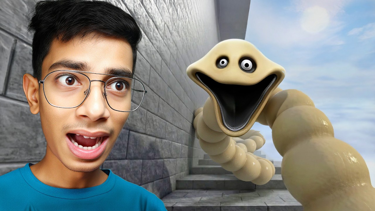 Can I Escape From THE SCARY WORM TOWER In ROBLOX!