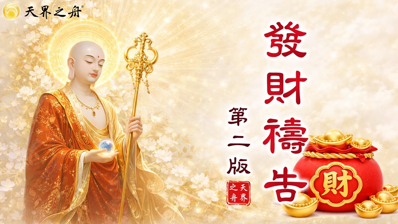 發財禱告 Prayer for wealth│天界之舟 天雲大師父主禱 🙏 時常播放 財運亨通 流通助人 功德無量