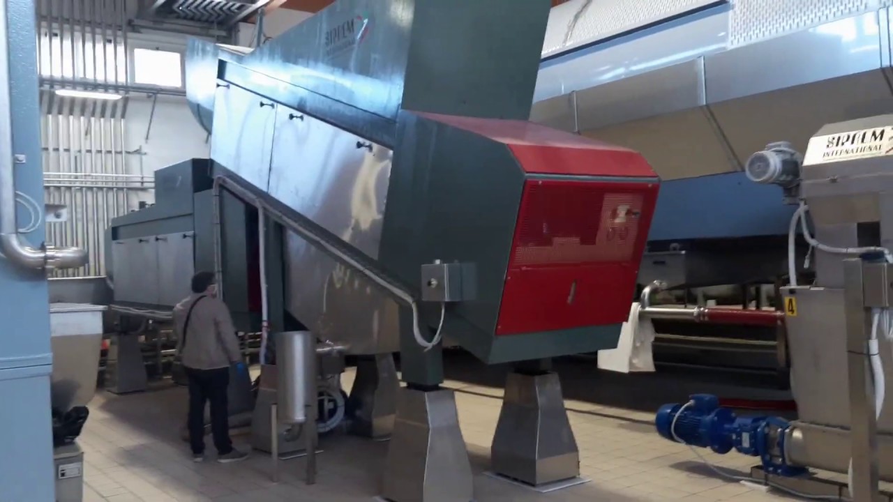LINEE CONTINUE DI SGRONDO PRESSATURA A COCLEA - SIPREM - CONTINUOUS DRAINING PRESSING LINES