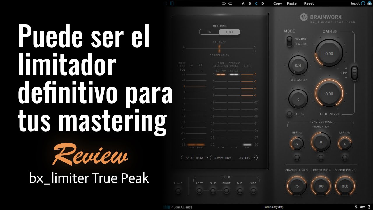 ¿Es el limitador definitivo para mastering? 🎚 Plugin REVIEW Brainworx bx limiter True Peak