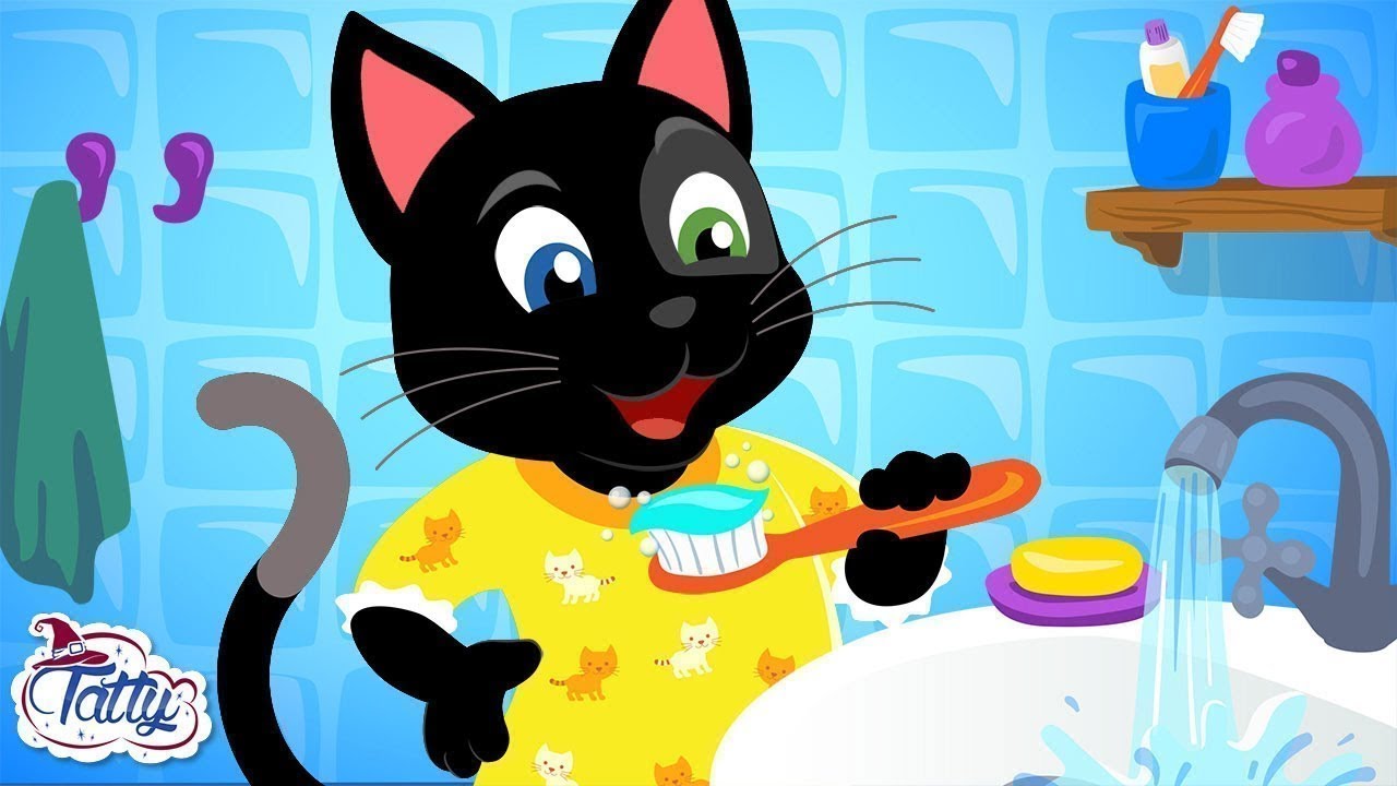 GESUNDE GEWOHNHEITEN 💪 Pyjamaparty von Tatty und Misifu | Sammlung von Zeichentrickfilmen für Kinder