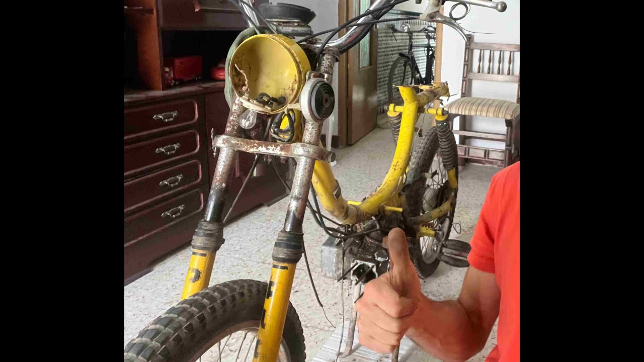 Puch x30 Cross como desmontar horquilla IDEAL minicross [Posición de los muelles] Restauración MC 50